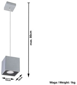 Lampa wisząca kostka LED E816-Quas Lorkan