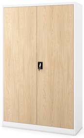 JAN II cabinet white RAL9003 sonoma oak H1850*W1150*D400