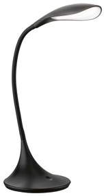 Czarna lampa stołowa LED ze ściemniaczem (wysokość 37,5 cm) Nil – Fischer & Honsel
