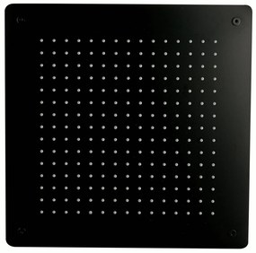 Deszczownica sufitowa XXL kwadratowa DPG5005Super płaska w kolorze czarnym - 50 x 50 cm - montaż w suficie podwieszanym