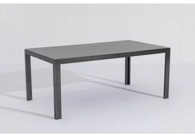 LUNA - stół ogrodowy aluminiowy 180 x 100 x 74 cm