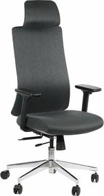Fotel biurowy AKCENT F grafitowy