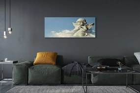 Duży obraz na płótnie Anioł na Tle Chmur i Nieba