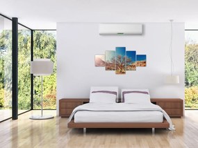 Obraz drzewa na pustyni (125x70 cm)