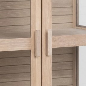 Witryna w dekorze dębu 80x180 cm Linley – Actona