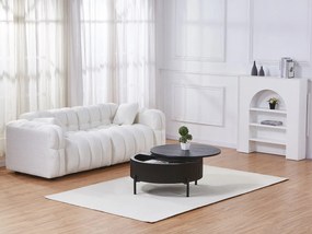 Stolik kawowy z obrotowym blatem z forniru jesionowego - Czarny - NORVANE