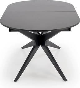 Czarny stół z owalnym blatem Sandro Halmar