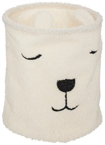Kosz na zabawki TOY, bouclé, pyszczek misia, Ø 35 cm