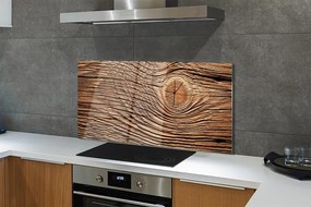 Panel szklany do Kuchni Organiczna Tekstura Deski