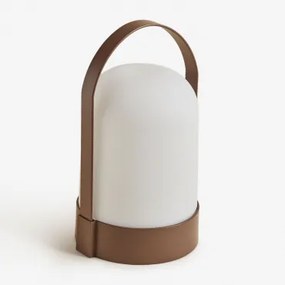 Bezprzewodowa Lampa Stołowa Led Na Zewnątrz Agnese Brązowy Coffee - Sklum