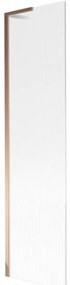 Mexen Next L parawan nawannowy 1-skrzydłowy 50 x 150 cm, prążki, różowe złoto - 895-050-000-03-09-60