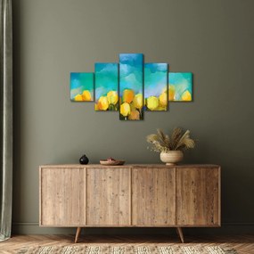 Obraz żółtych tulipanów (125x70 cm)
