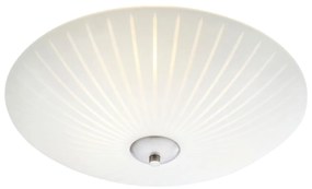 Biała lampa sufitowa ze szklanym kloszem ø 43 cm Cut – Markslöjd
