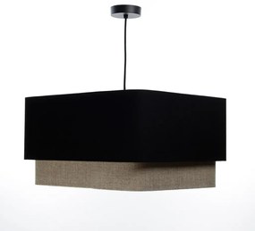 Lampa wisząca KWADRO DUO 006 51x47cm czarna/beżowa BPS KONCEPT