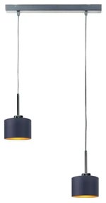 Okrągła lampa wisząca nad stół na srebrnym stelażu - F2-G82