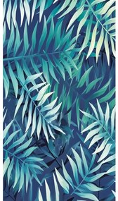 Zestaw plażowy BORNEO – ręcznik plażowy 100×180 cm i ponczo 80×145 cm, ciemnoniebieski