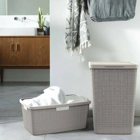 Curver Kosz na brudną bieliznę Jute 58 l, taupe