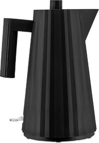 Czajnik Elektryczny Alessi Plissé Czarny 1,7L Rzeźbiarski Design Stal Nierdzewna 2400W