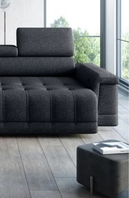 Narożnik CAMPO S z elektryczną regulacją siedziska Lewostronny w tkaninie MEMPHIS 20 WERSAL