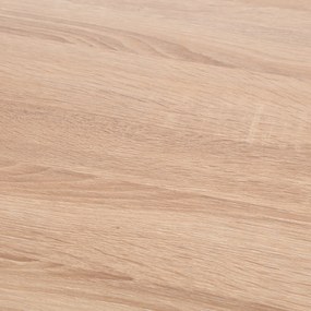 HOMCOM Biurko komputerowe z 6 półkami i szufladą Szeroki blat Naturalny kolor Idealne do nauki i pracy 100x55x815cm | Aosom PL