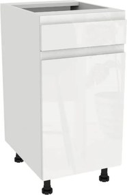 Zestaw Mebli Kuchennych MODERN 170 cm Biały Połysk Nowoczesny