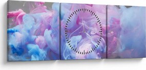 Obraz - Dym (z zegarem) (90x30 cm)