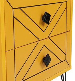 Stolik nocny Luna Yellow