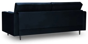 Niebieska aksamitna sofa Milo Casa Santo, 219 cm