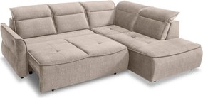 Narożnik MURILLO L z elektryczną regulacją siedziska Prawostronny w tkaninie VOGUE 01 WERSAL