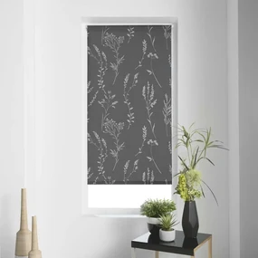 Antracytowa tekstylna roleta 120x180 cm Forelista – douceur d'intérieur