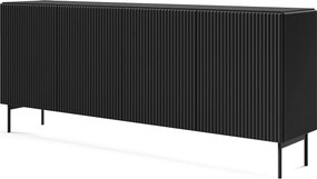 Komoda czarna, 195,2 x 81,2 x 39,8 cm
