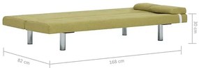 Kanapa Horis z rozkładanym oparciem -  zielona