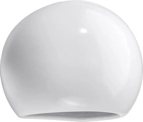 Ceramiczny okrągły kinkiet biały połysk W3-P41