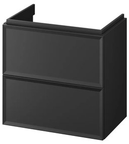 Cersanit S590-100 - Wisząca szafka łazienkowa pod umywalkę MILLE SLIM 60x38 cm czarna