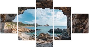 Obraz - Jaskinia przy morzu (125x70 cm)