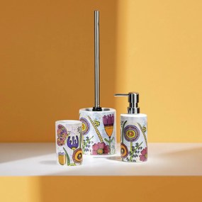 Wenko Ceramiczny kubek na szczoteczki Rollin'Art Full Bloom