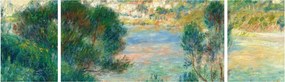 Obraz - Auguste Renoir, View of Monte Carlo from Cap Martin, reprodukcje (170x50 cm)
