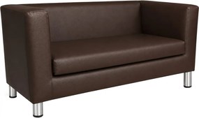 Sofa Monaco : Kolor nogi - Chrom, Kolor tkaniny - EKO-SKÓRA - 2D, Typ tkaniny - Eko-skóra , Wysokość nogi - 15 cm