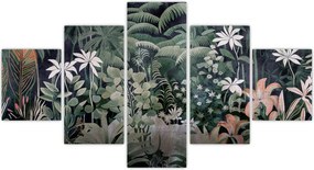 Obraz - Malowany wzór dżungli (125x70 cm)