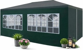 Zielony namiot plenerowy z oknami L2-P90