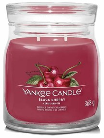 Yankee Candle świeczka zapachowa Signature w szkle średnia Black Cherry, 368 g