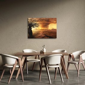 Obraz pomarańczowych chmur (70x50 cm)