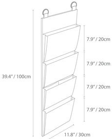 Szary wiszący organizer Bigso Box of Sweden Hang