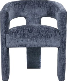 Krzesło 62x75x58 cm niebieskie Leith LET71NB