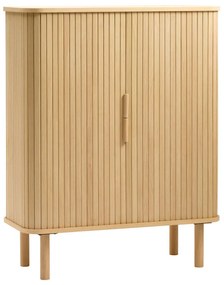 Szafka w dekorze dębu z drzwiami przesuwnymi 113x90 cm Cavo – Unique Furniture