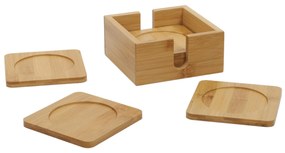 Bambusowe podstawki pod kubki, 6 sztuk, Kesper