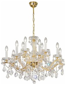 Kolarz 3149.88+4.3.KoT - Kryształowy żyrandol MARIA LOUISE 12xE14/40W/230V 24K z