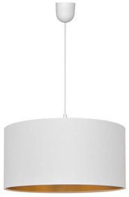Lampa wisząca ALBA 1xE27/15W/230V Ø40 cm biała/złota