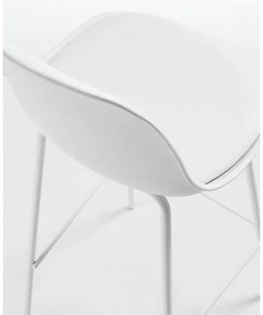 Biały hoker (wysokość siedziska 65 cm) Brighter – Kave Home