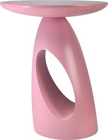 Stolik drewniany różne kolory Kayani Island, pudrowy róż